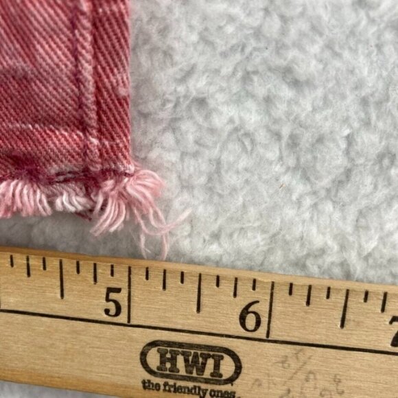 Gap Denim Womens True Skinny Ankle Jeans Size 28 Dark Pink Raw Hem Stretch - Picture 9 of 10